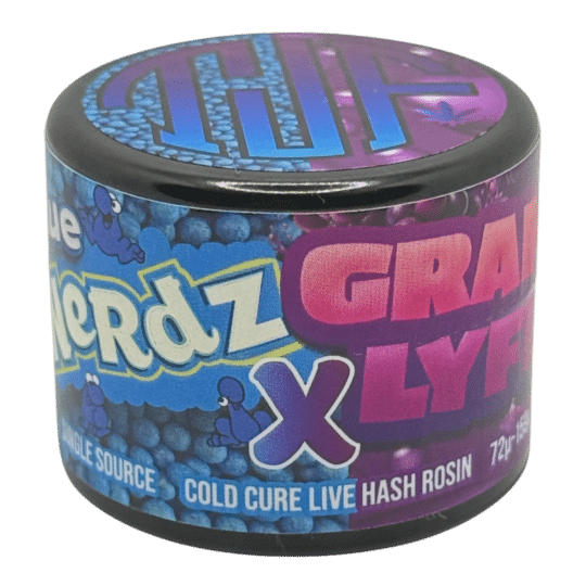 Blue Nerdz x Grape Lyfe - Terp Junky Farms Live Hash Rosin (2g)
